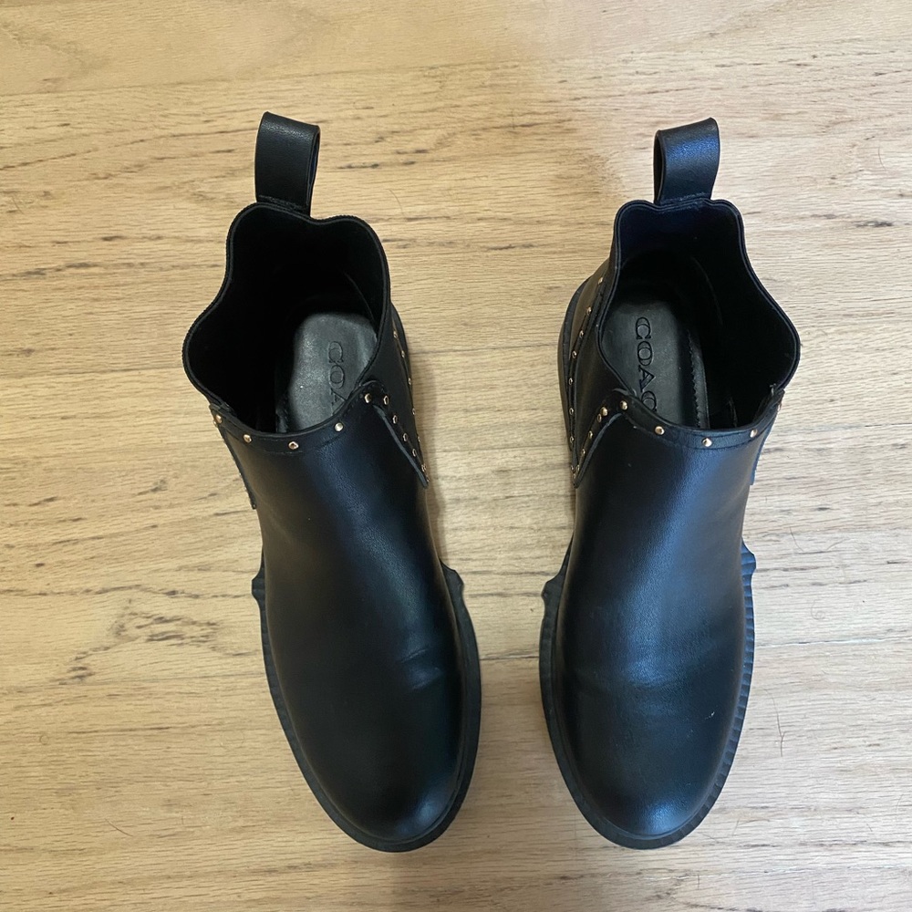 Coach Lory Leather Bootie Black - Picture 9 of 10